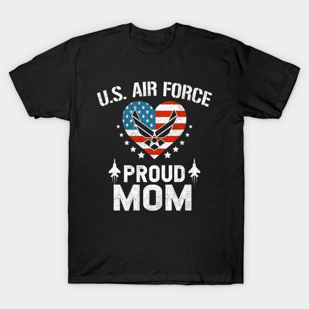 Proud Air Force Mom USAF T-Shirt by Otis Patrick